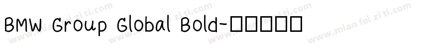 BMW Group Global Bold字体转换